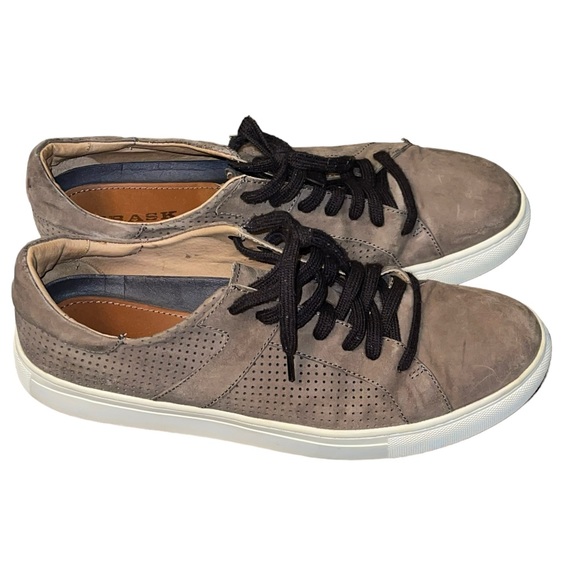 H.S. Trask Aaron Gray Italian Suede Causal Sneakers - Picture 8 of 16